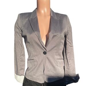 H&M Women’s Cotton Blend Single Breasted Blazer size 4